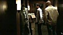 Lorne shows Wes & Gunn into the room