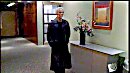 Spike walks down the hallway