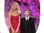 Seth Green presenting at the Golden Globes w/ Claudia Schiffer